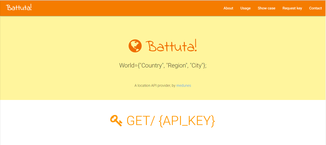 Battuta:Location API provider