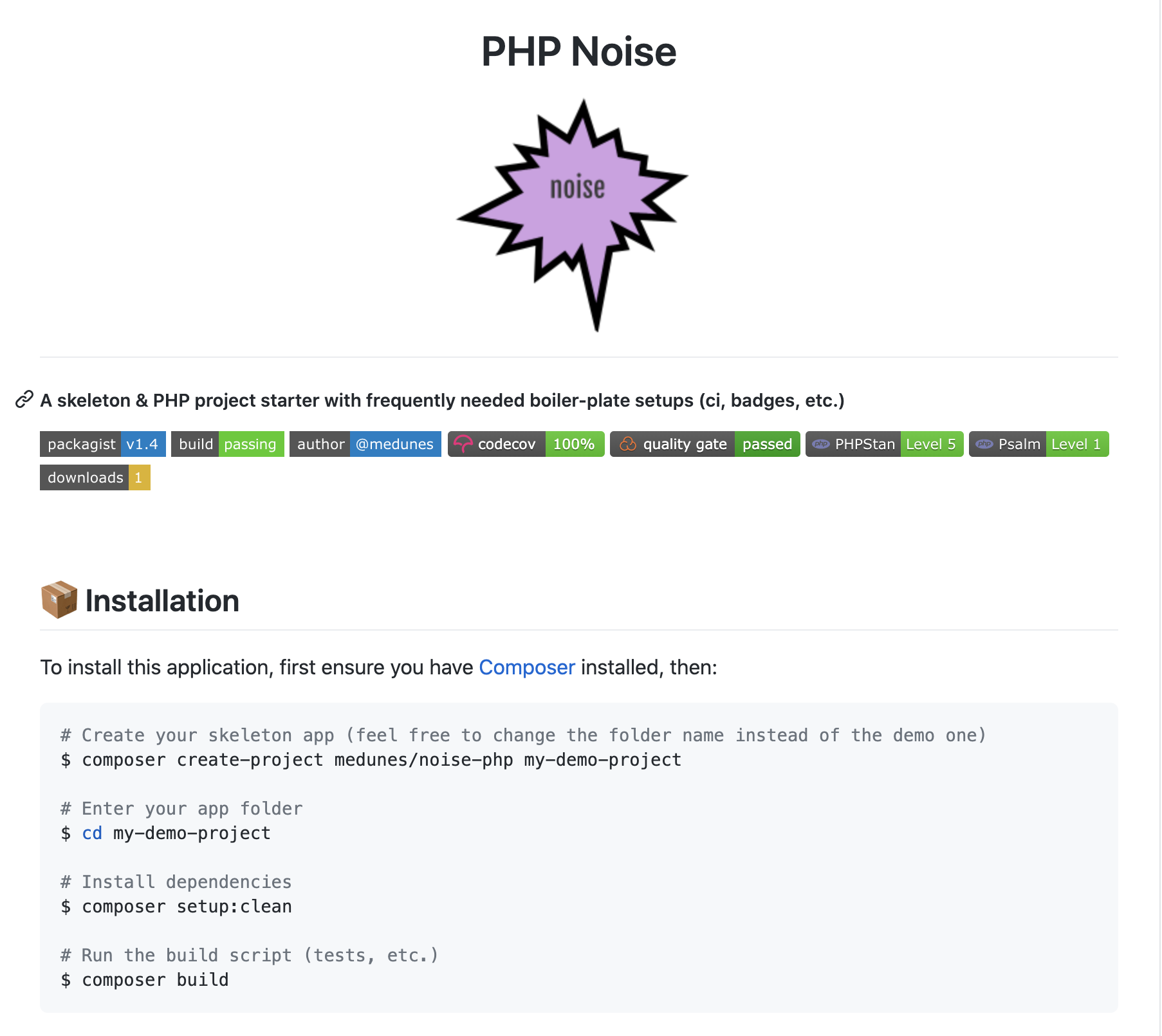Noise PHP